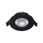 Noxion LED Vipbar Slim Spot sort 6W 550lm - 930 varm hvid | Udsnit 75mm - IP54 - bedste farvegengivelse 
